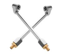 HIAKDOFT 2 piezas Boquilla para Inflador de Neumáticos de Metal Adaptador Rápido para Bomba de Aire de Coche y Moto Conexión Rápida para Inflado de Ruedas