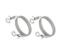 HIAKDOFT 2 piezas Cuerda Colgar Cuadros Inoxidable Ajustable con Ganchos Resistente y Duradera para Colgar Imágenes Espejos y Decoraciones Casa y Oficina