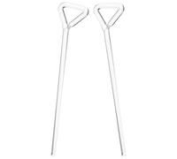 HIAKDOFT 2 Piezas de Esparcidores de Vidrio en Forma de L para Laboratorio Aplicador de Células Científicas Triangulares Compactos y Ligeros para Esparcir Adhesivos y Cultivo Celular