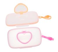 HIAKDOFT 2 piezas Dispensador de Toallitas Portátil Caja para Pañitos Húmedos para Viaje Material Seguro y Resistente Fácil Apertura y Uso Conveniente