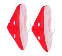 HIAKDOFT 2 piezas Gorro Divertido de para Sombrero Rojo de Disfraz para Fiestas y Fotografía Accesorio Novel para Eventos Rol