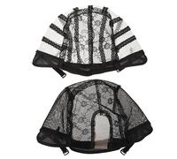 HIAKDOFT 2 piezas Gorros Malla Peluca Elásticos U Shaped Transpirables Accesorios Peluquería Duraderos Verano