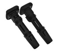 HIAKDOFT 2 piezas Insertos Ajustables para Reposacabezas de Coche Guía de Bloqueo Seguro Plástico Duradero para Asientos Delanteros y Traseros Fácil Instalación