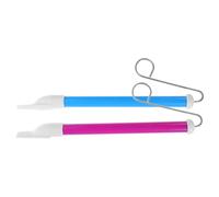 HIAKDOFT 2 piezas Juguete Silbato Deslizante Educativo para Instrumento Musical Diseño y Práctico Entrenamiento Muscular y Diversión Sonora Colores Azul y