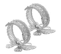 HIAKDOFT 2 Piezas Lazos para Cortinas con Hebillas de Metal Soporte para Decorativo Hogar Dormitorio Oficina Ventana