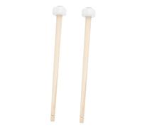 HIAKDOFT 2 piezas Mazas para Gong de Percusión de Madera Cabeza Mango Pulido Accesorios Ligeros y Portátiles para Instrumentos de Percusión