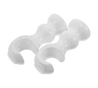 HIAKDOFT 2 Piezas Soportes para Barras de Cortina de Madera Maciza Juego Tornillos Soporte de Pared para Postes de Acabado Elegante y Resistente para Cortinas Pesadas