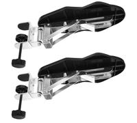 HIAKDOFT 2 Reposabrazos Ergonómicos Ajustables y Giratorios para Escritorio Negro Soporte para Ratón Reposamuñecas Acolchado de Espuma Extensor Plegable para Silla de Oficina Alivio de