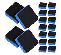 HIAKDOFT 20 Piezas 20 Borradores Cuadrados para Pizarras Blancas sin Imán, Paño de Fieltro Absorbente y Espuma EVA Suave, Tamaño 5X5 CM, Juego de Accesorios de Borrado en Seco para Oficina,