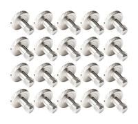 HIAKDOFT 20 Tornillos de Montaje para Cámara 1/4 Pulg, Tornillo Extensor para Trípode, Accesorios de Fijación para Fotografía Macro, Kit de 20 Piezas para Soporte y Rótula