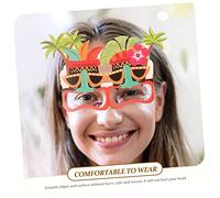 HIAKDOFT 24 piezas Gafas Decorativas para Fiesta Hawaiana Accesorios Fotográficos de Colores Brillantes para Fiesta Luau para Adultos