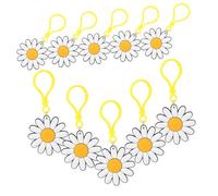 HIAKDOFT 24 piezas Llavero de Margarita Pequeño de Colgante para Bolso Decoración Femenina Resistente para Fiestas y Regalos Color Aleatorio Color Aleatorio