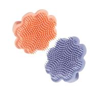 HIAKDOFT 2piezas Cepillo Para Champú Silicona Suave Diseño De León Para Masajear El Cabelludo De Recién Nacidos Baño