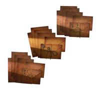 HIAKDOFT 3 juegos Sobres Vintage para Cartas con Papeles de Escritura Decorativos Retro Papelería Antigua para Regalos y Fiestas Diseño Seguro y Resistente para Cartas y Notas Privadas