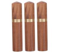 HIAKDOFT 3 piezas Estuche de Madera para Agujas de Coser de Tubos Portátiles Diseño Ligero y Compacto Almacenamiento Seguro y Organizado para Costura Manual