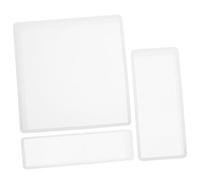 HIAKDOFT 3 piezas Molde de Silicona para Manualidades Molde Rectangular para Resina Epoxi Cuboide para Decoración DIY Fácil de Usar y Lavar Práctico para Adornos Casa y Fiestas