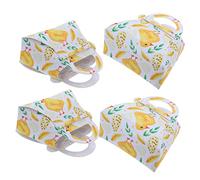 HIAKDOFT 4 Piezas Bolsas de Pascua con Diseño de y para Joyería y Decoraciones de Fiesta Reutilizables y Ligeras para Diy y Almacenamiento