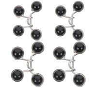 HIAKDOFT 4 piezas Botones Ajustables para Cintura sin Clavos Clips Metálicos Reutilizables para Jeans Pack de Pequeños y Grandes Protección Suave para Pantalones y Vestidos