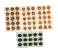 HIAKDOFT 4 Piezas Miniature Artificial Grass Tufts Realistic Model Landscape Clusters For DIY Architecture Train Railway and Scenic Terrain Crafting
