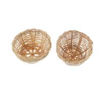 HIAKDOFT 5 Piezas Nido De Pájaros De Bambú Nidos De Pájaros para Jaulas Gancho De Madera