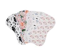 HIAKDOFT 5 piezas Paños de Algodón para Eructar Niña Baberos Suaves y Absorbentes para Recién Nacido Unisex Toallas Saliva Duraderas y Lavables Cuidado Delicado para Color Color Aleatorio