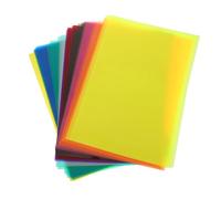 HIAKDOFT 50 Hojas Papel Celofán Colores Transparente para Manualidades Infantiles Láminas Celofán Multiusos para Envolturas Proyectos Artísticos y Difusión de Luz Educativa