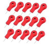 HIAKDOFT 50 Piezas Chinchetas Flecha Madera Roja Resistentes y Afiladas para Mapas y Tablones Corcho Oficina Escuela