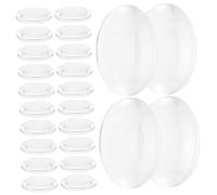 HIAKDOFT 50 piezas Lentes Convexas Dobles Transparentes para Experimentos Ópticos y Enseñanza Científica Herramientas Prácticas para Física Educativa