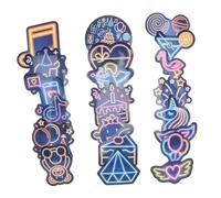 HIAKDOFT 50 Piezas Pegatinas Neón Graffiti Decorativas Adhesivas para Laptop Maleta Skateboard Motocicleta Stickers Cool para Teens Alta Adhesión y Fácil Aplicación