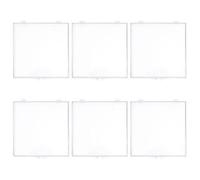 HIAKDOFT 6 Piezas Caja Transparente para Mariposas con Bisagra Estuche de Plástico Claro para Colección y Exhibición de Especímenes Pequeños Contenedor Seguro para Almacenamiento y