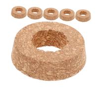 HIAKDOFT 6 Piezas Tapas de Corcho para Jarrones de Vidrio Hidropónicos Agujero para Plantas de Propagación y Decoración de Terrarios de Accesorio para Jardinería y Diseño de Interiores