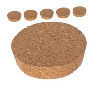 HIAKDOFT 6 Piezas Tapones Corcho Cónicos Madera Duradera para Botellas y Jarrones Vidrio Cierre Hermético Reutilizable para Decoración Hogar Oficina Bodas