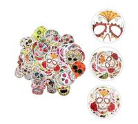 HIAKDOFT 60 Piezas Pegatinas Coche Terrorífico Impermeables Doodle Graffiti para Maletero y Skateboards Decoración Halloween Adhesivos sin Residuos