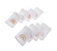 HIAKDOFT 8 Piezas Bolsa De Arpillera Para Regalos De Fiesta Despedidas De Soltera y Graduación Bolsas Cordón Cordón Para Envolver Dulces y Paquetes