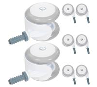 HIAKDOFT 8 Piezas Ruedas Silenciosas Omnidireccionales para de Niña Plástico Resistente Rodamiento Suave y Silencioso Repuesto para Cochecito Movimiento Estable y Seguro