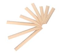 HIAKDOFT 9 Piezas Reglas de Madera Rectas Multifunción Resistentes y Portátiles para Oficina Dibujo y Medición Precisa Incluye para Estudiantes y Profesionales