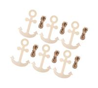 HIAKDOFT Adornos Colgantes de Madera sin Terminar con Forma de Náutica para Manualidades DIY Decoración Temática Oceánica Aulas y Hogar