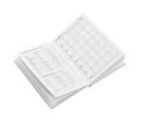 HIAKDOFT Agenda Pequeña de Bolsillo A7 2026, Planificador Anual y Mensual Compacto Tapa de Pu Azul, Papel Resistente para Organización Diaria y Planificación Académica y Profesional