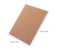 HIAKDOFT Álbum de Fotos Plegable Tipo Acordeón 5 Piezas Papel Kraft Resistente para Recuerdos de Viajes Bodas y Bebés Álbum de Recortes Pequeño para Personalizar y Conservar Momentos