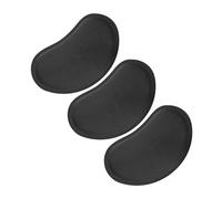 HIAKDOFT Almohadilla de Soporte para Muñeca de Computadora 3 Piezas Antideslizante Eva Negra, Reposamuñecas Ergonómico para Ratón de Escritorio, Cojín Confort para Oficina y Juegos