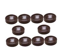 HIAKDOFT Almohadillas Antideslizantes para Ruedas de Piano Copas Protectoras de 43 MM de Diámetro Interior Color Café Juego de 10 Unidades Cojines para Suelo Que Evitan Deslizamientos