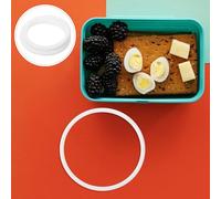 HIAKDOFT Anillo de Sellado de Silicona Elástico para Loncheras Anillo de Silicona Resistente al Calor Aro Redondo Flexible para Tapas de Fiambreras y Cajas de Alimentos Reutilizable y