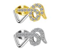 HIAKDOFT Aros Nariz Forma de Serpiente 2 Piezas Inoxidable Accesorios Elegantes para Uso Diario Joyería Moderna