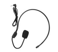HIAKDOFT Auriculares Micrófono Cable 3,5 Mm para Presentaciones y Canto, Diadema Ajustable, 4 Piezas, Uso Profesional en Teatro, Conferencias y Enseñanza, Color Negro
