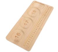 HIAKDOFT Bandeja de Cuentas de Bambú para Pulseras con Medición Integrada Tablero Alargado para Diseño y Organización de Abalorios Herramienta Artesanal para Joyería DIY