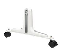 HIAKDOFT Base Divisoria para Mamparas con Ruedas y Freno, Aleación de Zinc Resistente al Desgaste, Soporte Estable Blanco para Separadores de Ambientes de Oficina y Hogar, Accesorio