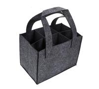 HIAKDOFT Bolsa de Fieltro Resistente para Botellas de Vino Porta Botellas Regalo Gris Bolso de Transporte Multiuso para Vino Cerveza y Licores Funda de Almacenamiento Duradera