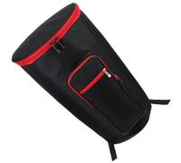 HIAKDOFT Bolsa para Djembé de 12 Pulgadas Resistente al Agua, Mochila Acolchada de Tela Oxford Negra, Correas Anchas y Protección Lumbar para Transporte Cómodo de Tambores Folklóricos