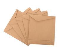 HIAKDOFT Bolsas de Papel Kraft Marrón Cierre de Gancho y Bucle, Paquete de 5 Unidades Tamaño 30x33x5 Cm, Bolsas para Embalaje de Ropa, Regalos y Manualidades, Ideales para Pequeñas
