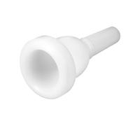 HIAKDOFT Boquilla de Tuba de Plástico Blanca Resistente con Llave Lateral Recambio para Instrumento Musical Compatible con Modelos Estándar para Principiantes y Profesionales